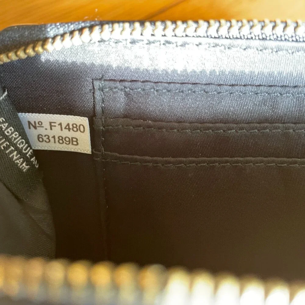 Coach Black Leather Zip Wristlet Wallet - Picture 10 of 11